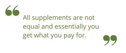 Healthy Ageing - Supplements not equal
